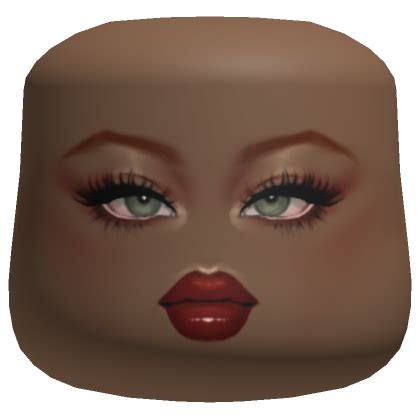 Vintage 50s Ava Makeup Cheeks Head Brown Skin Tone Roblox