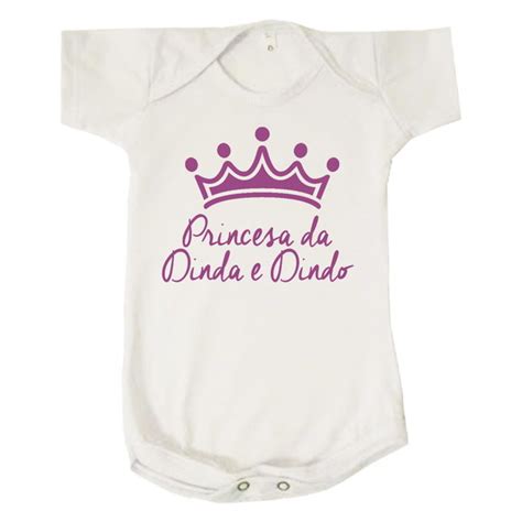 Body Infantil Princesa Da Dinda E Dindo Personalizado No Elo Print