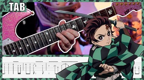 Tab Demon Slayer Op Gurenge Cover Guitar Tab Lesson Tutorial