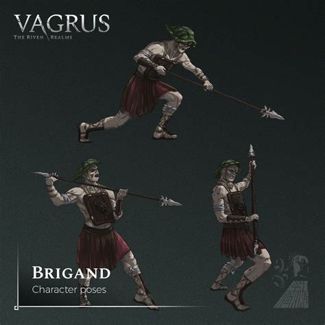 Character Poses Brigand Vagrus The Riven Realms By Lost Pilgrims