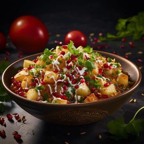 Premium AI Image | Aloo Chaat Masala