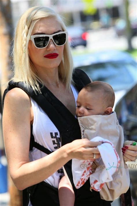 Gwen Stefani out in Santa Monica with her son Apollo - Ergo Baby ...