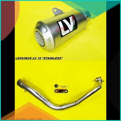 Jual Knalpot Leovince LV10 LV 10 Stainless Fullsystem Honda ADV 150