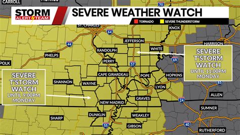 Severe Thunderstorm Watch July 17 2023 Kbsi Fox 23 Cape Girardeau