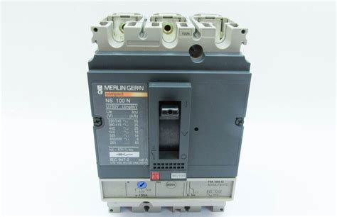 NS100N Merlin Gerin MCCB 100 Triple Pole 3 Phase Compact 100A