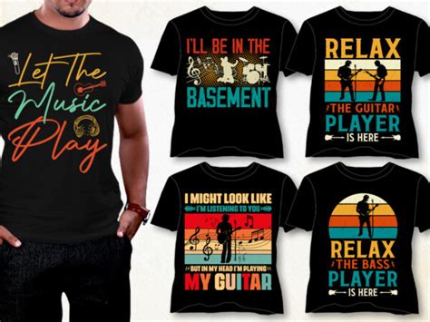 Music T-Shirt Design Bundle,band t shirt design templates, classical ...