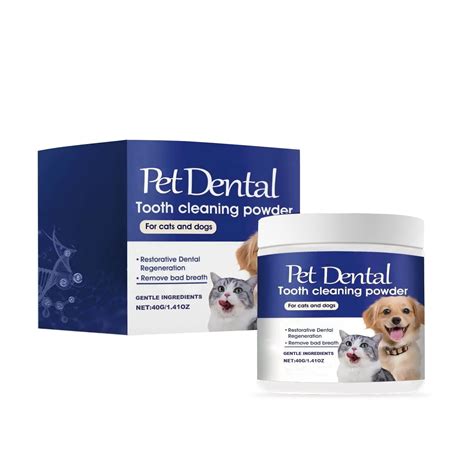 2 Pcs Pet Teeth Cleaning Powder - Fresh Breath & Whitening Formula
