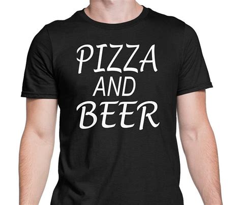 Men's Pizza and Beer T-shirts-tees-pizza Funny Shirts-cool - Etsy