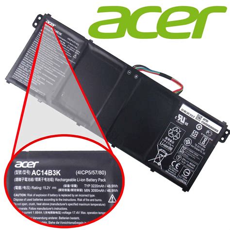 Bateria Acer Aspire R11 R3 131t Ac14b3k 8895 R 187 90 Em Mercado Livre