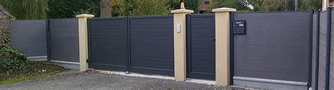 Portail Coulissant Aluminium Gris Anthracite En Gironde