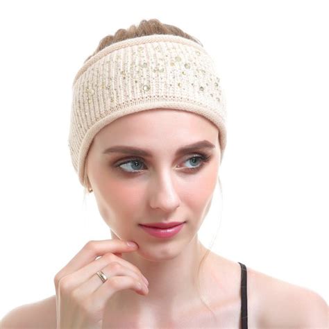 Women Knit Headband Sport Wool Headbands Cashmere Yoga Headwear Head