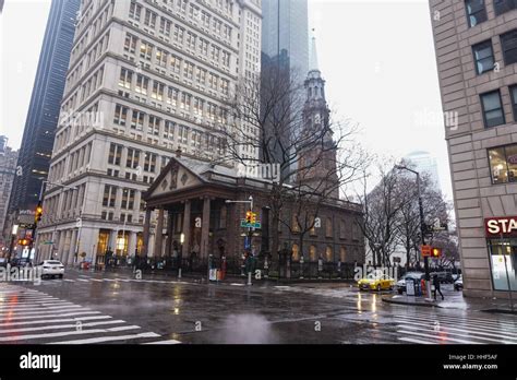 St Pauls Chapel Of Trinity Church Wall Street On Broadway New York