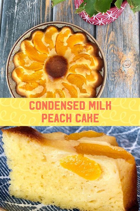 🍑easy Condensed Milk Peach Cake☀️ Condensed Milk Recipes Desserts