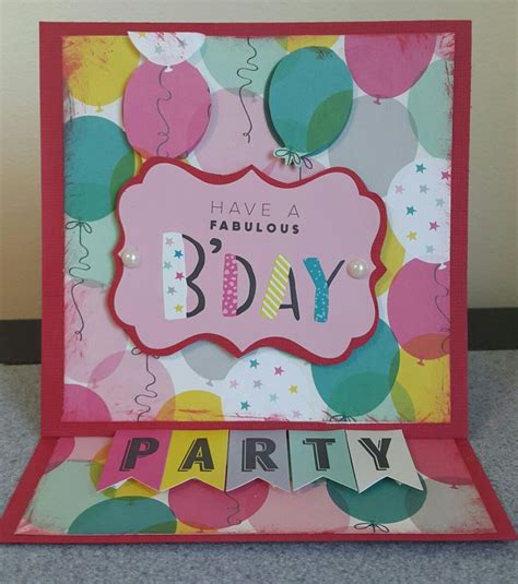 Birthday Easel Card Cards Handmade Easel Cards Cards