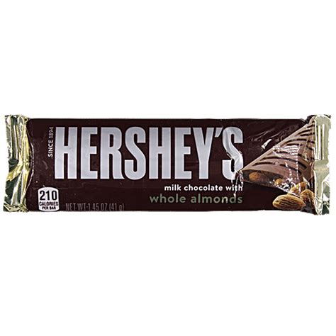 Hersheys Milk Chocolate Almond Standard Size Candy Bar 54 Off