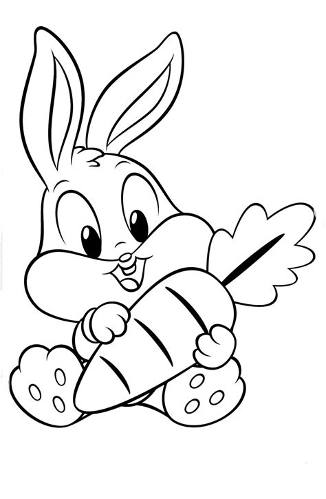 Bugs Bunny Bebe Para Colorear E Imprimir