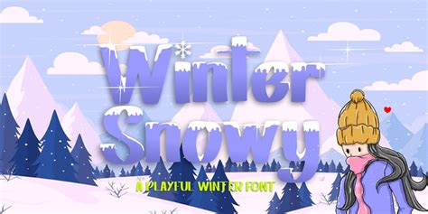 Winter Snowy Font | Webfont & Desktop | MyFonts