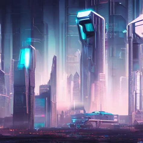 Futuristic City Robots Droids Aliens Cyberpunk Stable Diffusion