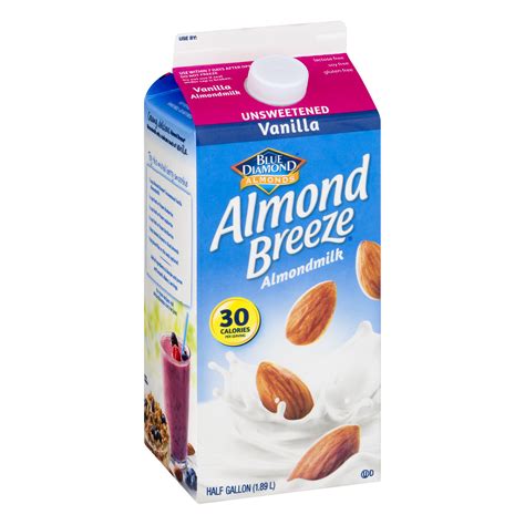 Blue Diamond Unsweetened Vanilla Almond Milk Nutrition Facts Blog Dandk