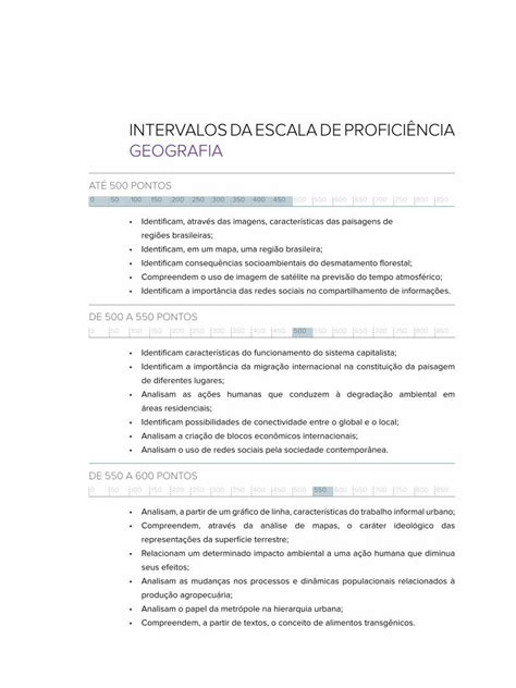 PDF INTERVALOS DA ESCALA DE PROFICIÊNCIA PDF file Identificam em