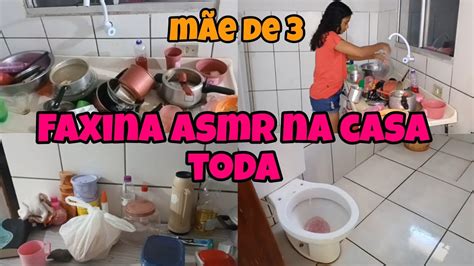 Faxina No Lar ASMR 2 Dias Sem Arrumar A Casa Organizei Tudo Colab