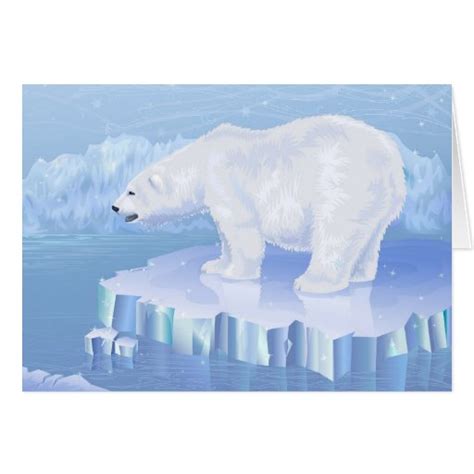 Polar Bear Greeting Card Zazzle