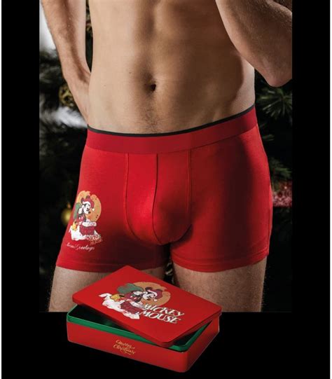 BOXER Y CAJA METAL REGALO DISNEY 48346 Colores Rojo Tallas G L