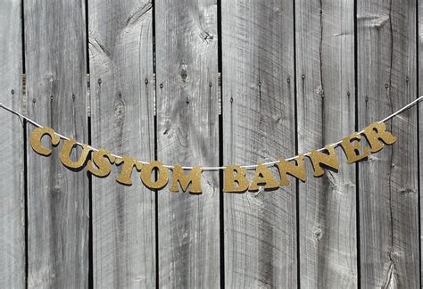 Happy Anniversary Banner Gold Glitter Personalized Banner | Etsy