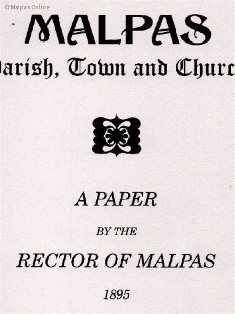 Malpas Online - Malpas, Parish, Town and Church