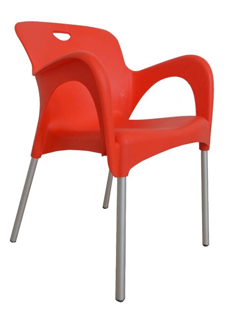 Silla De Plastico Y Acero De Colores Para Exterior R En