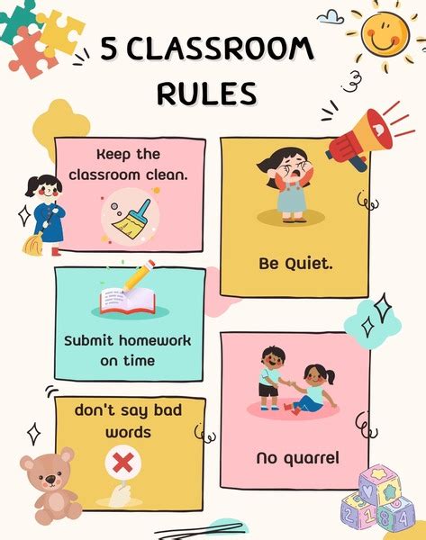 Classroom Rules Poster Display Resources Teacher Made 53 Off