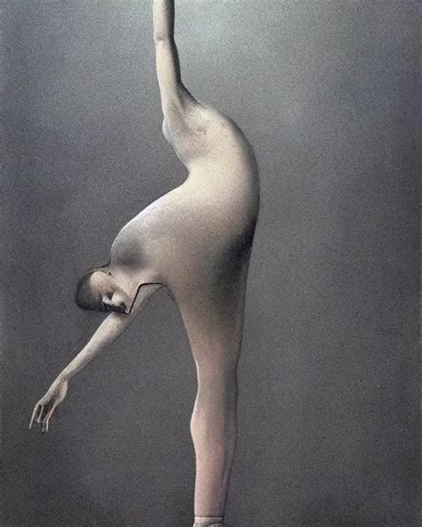 The Ballerina Seen At The End Of Life Painted By Stable Diffusion