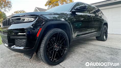 2021 Jeep Grand Cherokee On 22 Curva Wheels C300 Gloss Black Gallery