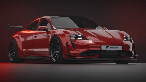 Porsche Taycan Gets Wild Widebody Kit From Prior Design