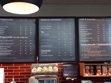 Starbucks Menu Official Menu