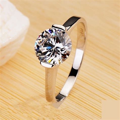 Marriage Propose Ring For Fiance 1ct 6 5mm Test Positive Moissanite