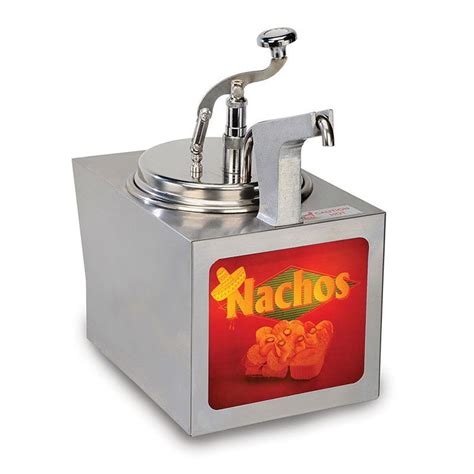 Gold Medal 2197ns 11 Qt Nacho Cheese Warmer W Heated Spout Cabinet