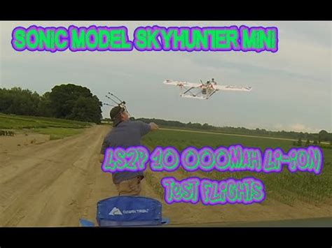 MINI SKYHUNTER 1200mm STALLS GREAT LANDINGS TEST FLIGHT WITH HEAVY