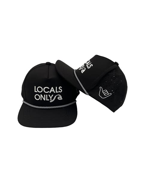 Black Locals Only Hydro Surf Snap Back – surfsideco