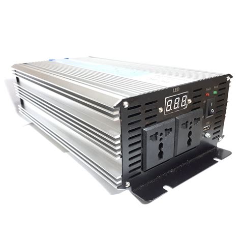 อนเวอรเตอร 1000W Off Grid Pure sine wave 12V DC to 220V AC 50Hz