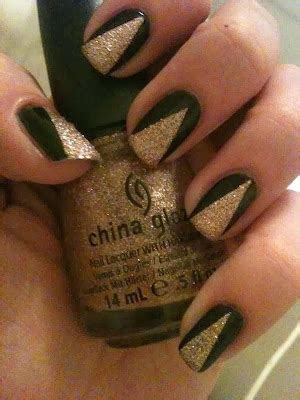 Black & Gold nail art - Popular Pins On Pinterest