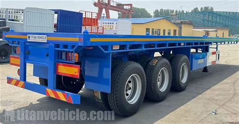 Tri Axle 40 Foot Flatbed Semi Trailer For Sale In Mexico