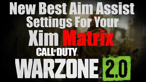 Best New Xim Matrix Settings For Better Aim Assist Youtube