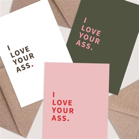 I Love Your Ass Etsy