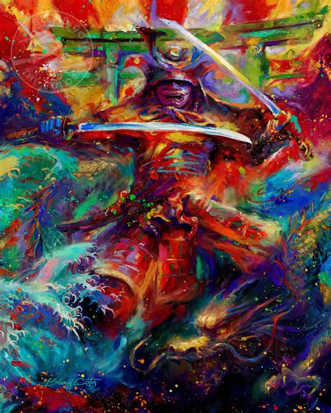 Samurai Warrior Thomas Kinkade Smoky Mountains