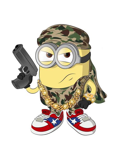 Draw Me A Minion With Exaggerated Swagger For Online Community Freelancer