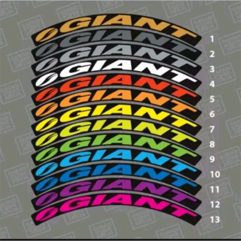 Jual Decal Stiker Rims Giant Lebar 2 Cm Shopee Indonesia