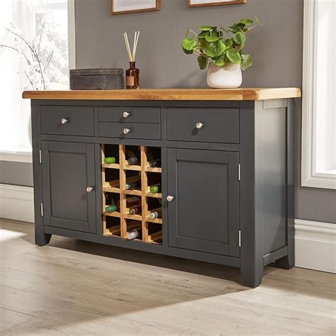 Melbourne Sideboard Wine Rack With Drawers Big Furniture Warehouse