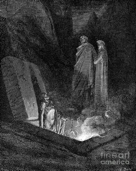 Dante And Virgil Looking By Print Collector