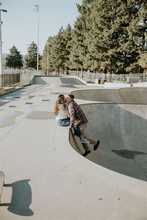 Skatepark Couple Session In Palo Alto Skateboarding Aesthetic